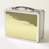 高級金ゴールドメタル軍隊金ゴールド メタルランチボックス (裏面)