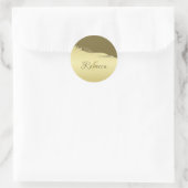 高級金ゴールドメタル軍隊金ゴールド ラウンドシール (バッグ)