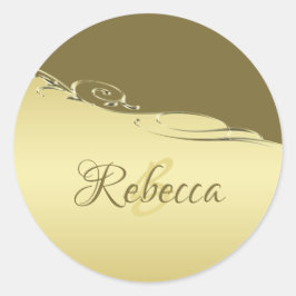 高級金ゴールドメタル軍隊金ゴールド ラウンドシール