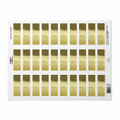 高級金ゴールドメタル軍隊金ゴールド ラベル (フルシート)