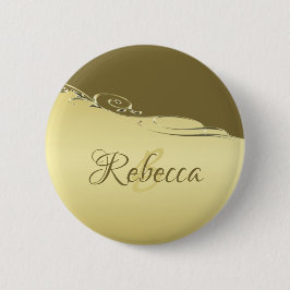 高級金ゴールドメタル軍隊金ゴールド 缶バッジ