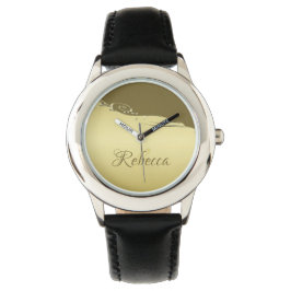 高級金ゴールドメタル軍隊金ゴールド 腕時計