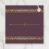 高級金ゴールドメッセージカード フェイバータグ (裏面)