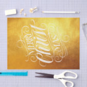 高級金ゴールドメリークリスマスクリススクリプトBIG 薄葉紙 (クラフト)