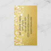 高級金ゴールドラッフェイクシュ 名刺 (裏面)