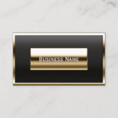 高級金ゴールドラベル会計名刺 名刺 (正面)