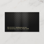 高級金ゴールドリップメイクアップアーティスト 名刺 (裏面)