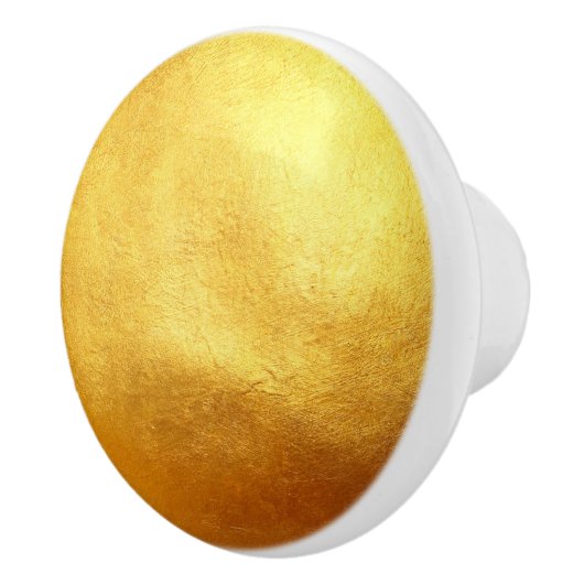 高級金ゴールドリーフメタリック高価なトレンディー セラミックノブ (右)