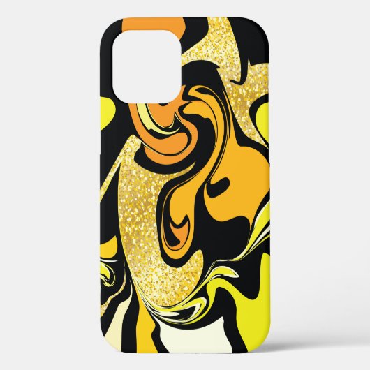 高級金ゴールド大理石テクスチャ Case-Mate iPhoneケース (裏面)