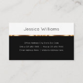 高級金ゴールド実在不動産会社 名刺 (裏面)