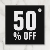 高級金ゴールド小売価格ラベル（ビジネスまたはショップ） フェイバータグ (裏面)