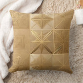高級金ゴールド幾何学模様 – 装飾用クッション クッション (ブランケット)