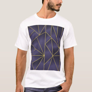 高級金ゴールド幾何学的、ヴィンテージ背景。 Tシャツ