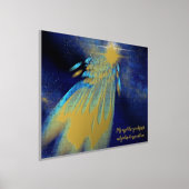 高級金ゴールド抽象芸術神エンジェル引用文 箔ポスター (レイダウン)