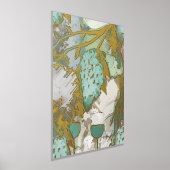 高級金ゴールド抽象芸術素晴らしブドウ実在品 箔ポスター (レイダウン)