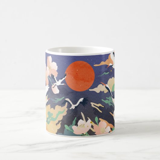 高級金ゴールド東洋スタイルの背景。中国の コーヒーマグカップ (中央)