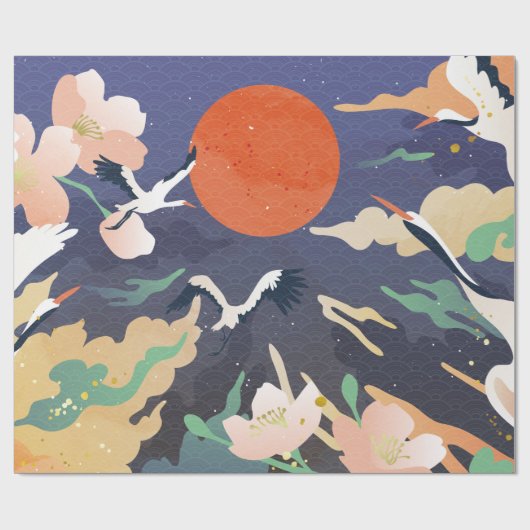 高級金ゴールド東洋スタイルの背景。中国の ラッピングペーパー (フラット)