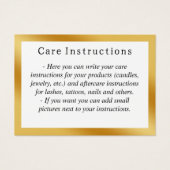 高級金ゴールド気に金属命令カード (正面)