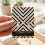 高級金ゴールド白黒イヤリングディスプレイカード