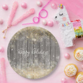 高級金ゴールド紙吹雪クリスマスパーティー ペーパープレート (パーティー)