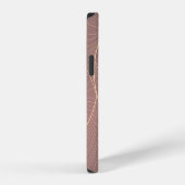 高級金ゴールド線パターンの背景 iPhoneケース (右側面)