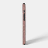 高級金ゴールド線パターンの背景 iPhoneケース (左側面)