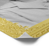 高級金ゴールド縁どフレームカスタムフォトポスター ポスター (角)