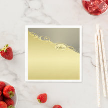 高級金ゴールド金ゴールド&シルバーの装飾、モノグラム、