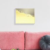 高級金ゴールド金ゴールド&シルバーの装飾， Monogram キャンバスプリント (インサイチュ (リビング))