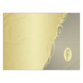 高級金ゴールド金ゴールド&シルバーの装飾， Monogram テーブルクロス (正面(横))