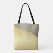 高級金ゴールド金ゴールド&シルバーの装飾， Monogram トートバッグ (裏面)