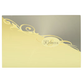 高級金ゴールド金ゴールド&シルバーの装飾， Monogram メタルプリント