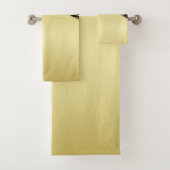 高級金ゴールド金ゴールド&ブラック、モノグラム バスタオルセット (インサイチュ)