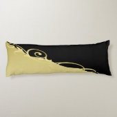 高級金ゴールド金ゴールド&ブラック、モノグラム ボディピロー (裏面)