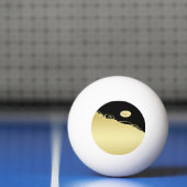 高級金ゴールド金ゴールド&ブラック、モノグラム 卓球ボール (ネット)