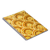 高級金ゴールド金属箔グリッタードットサークル ノートブック (右側)