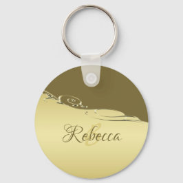 高級金ゴールド金属製軍隊金ゴールド キーホルダー