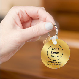 高級金ゴールド金属 キーホルダー