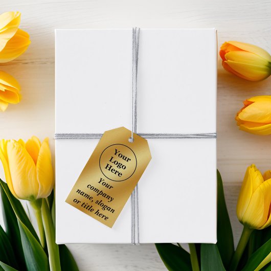 高級金ゴールド金属 ギフトタグ