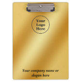 高級金ゴールド金属 クリップボード (正面)