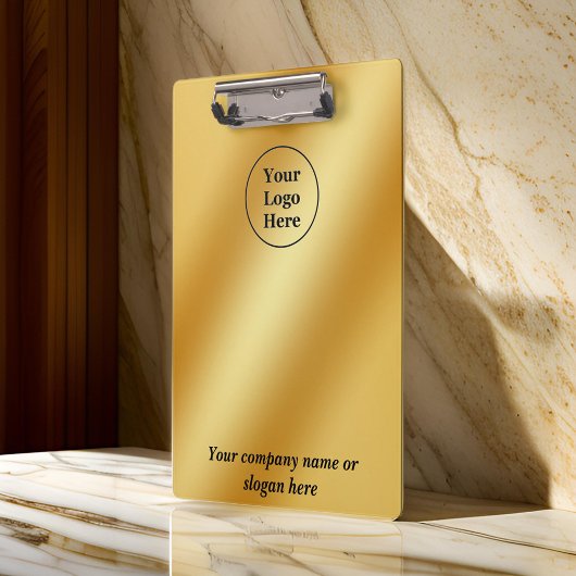 高級金ゴールド金属 クリップボード