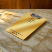 高級金ゴールド金属 クリップボード