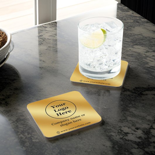 高級金ゴールド金属 コースター