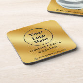 高級金ゴールド金属 コースター (左側)