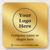 高級金ゴールド金属 コースター (正面)