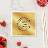 高級金ゴールド金属 スタンダードカクテルナプキン (インサイチュ)