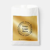 高級金ゴールド金属 フェイバーバッグ (正面)