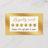 高級金ゴールド金属 ロイヤリティカード (正面)