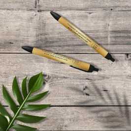 高級金ゴールド金属 黒ボールペン