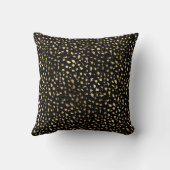 高級金ゴールド黒斑点ピロー クッション (裏面)